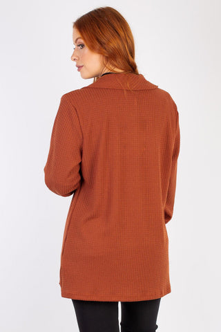 Cardigan de tricot alongado 510069 - Enluaze
