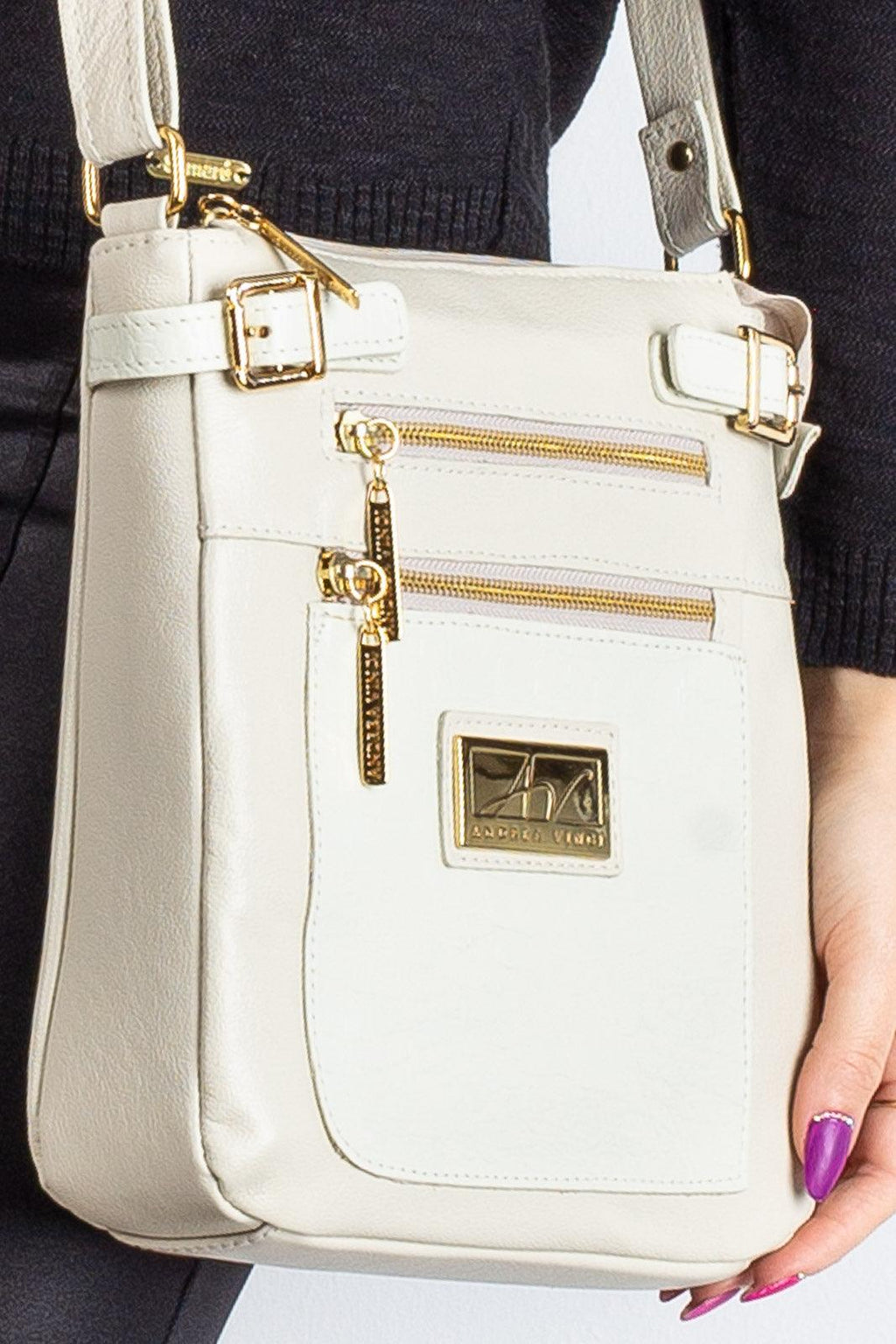 Bolsa Transversal de couro croco Chloe - Enluaze