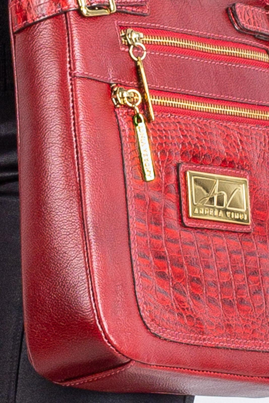 Bolsa Transversal de couro croco Chloe - Enluaze