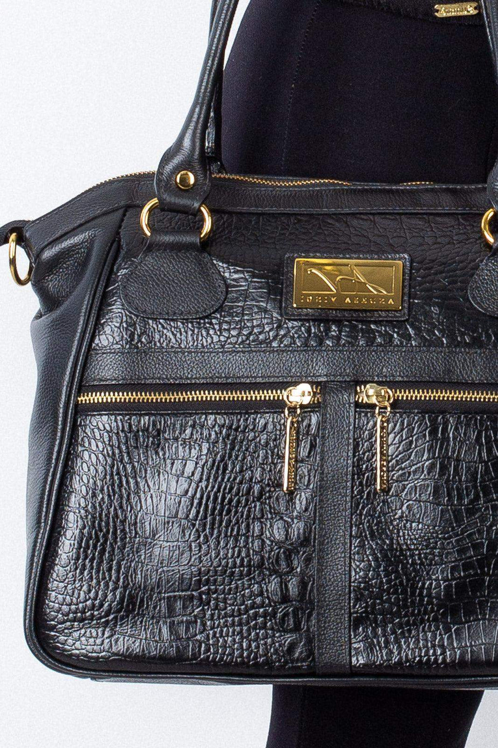 Bolsa de couro croco Luana - Enluaze