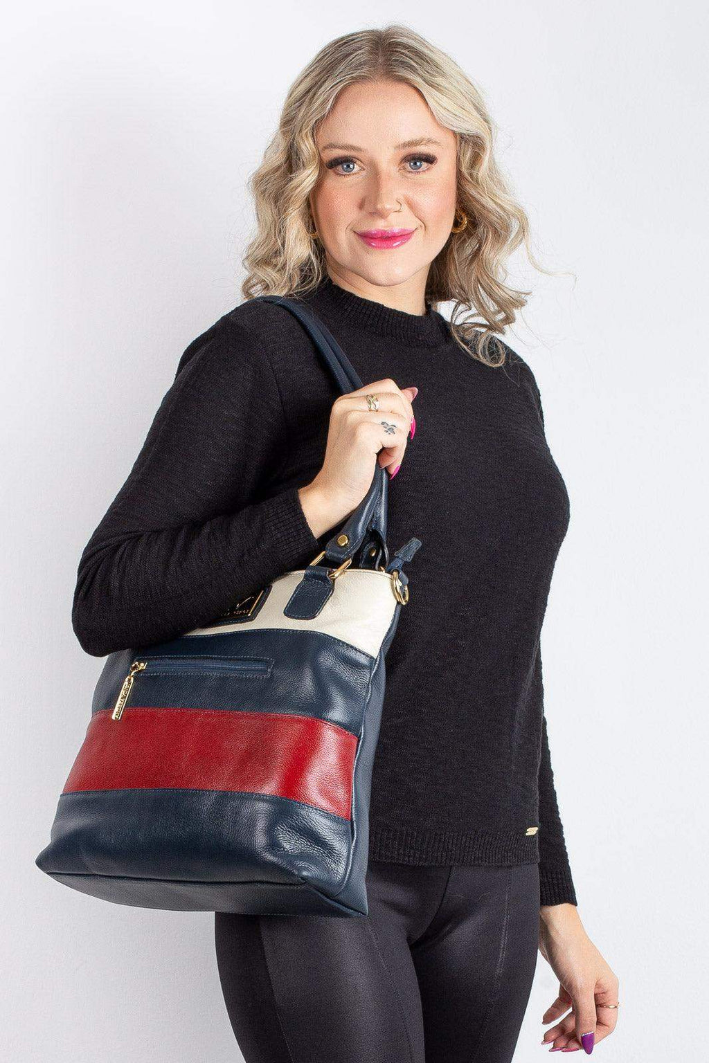 Bolsa de ombro em couro Alice - Enluaze