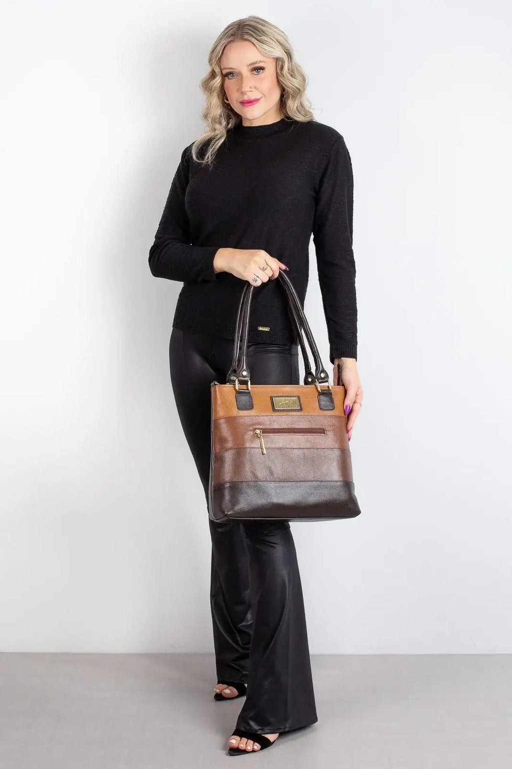 Bolsa de ombro em couro Alice - Enluaze