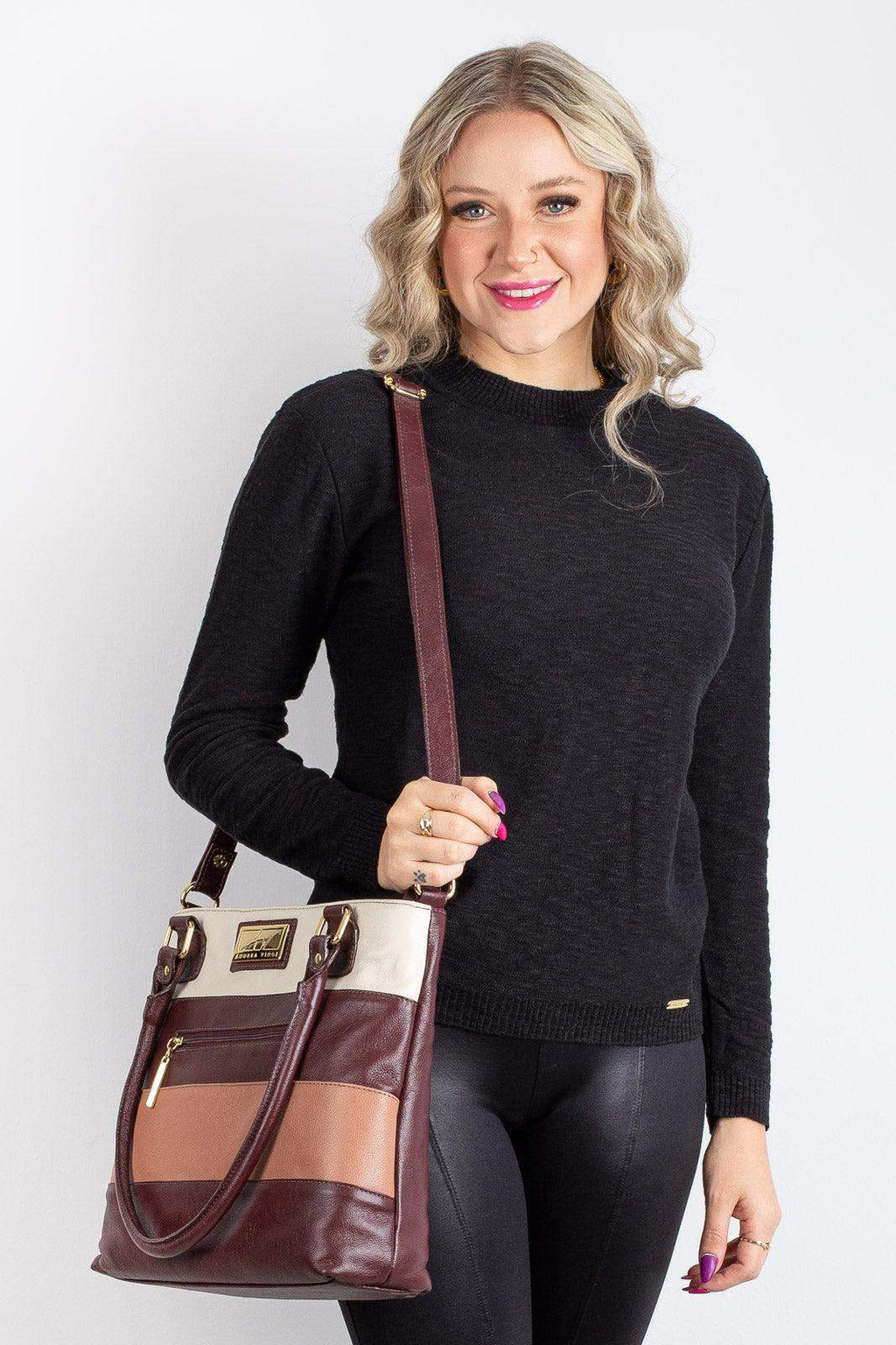 Bolsa de ombro em couro Alice - Enluaze