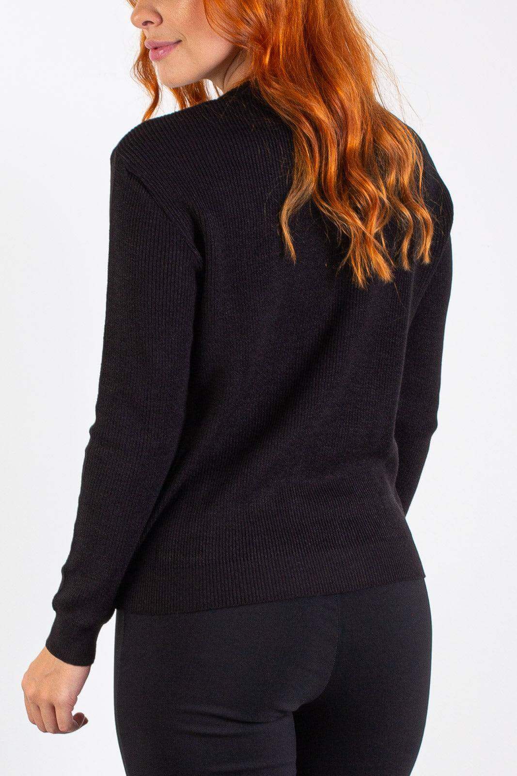 Básica de malha canelada gola redonda 60005 - Enluaze