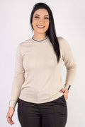 Blusa de malha manga longa 60007 - Enluaze