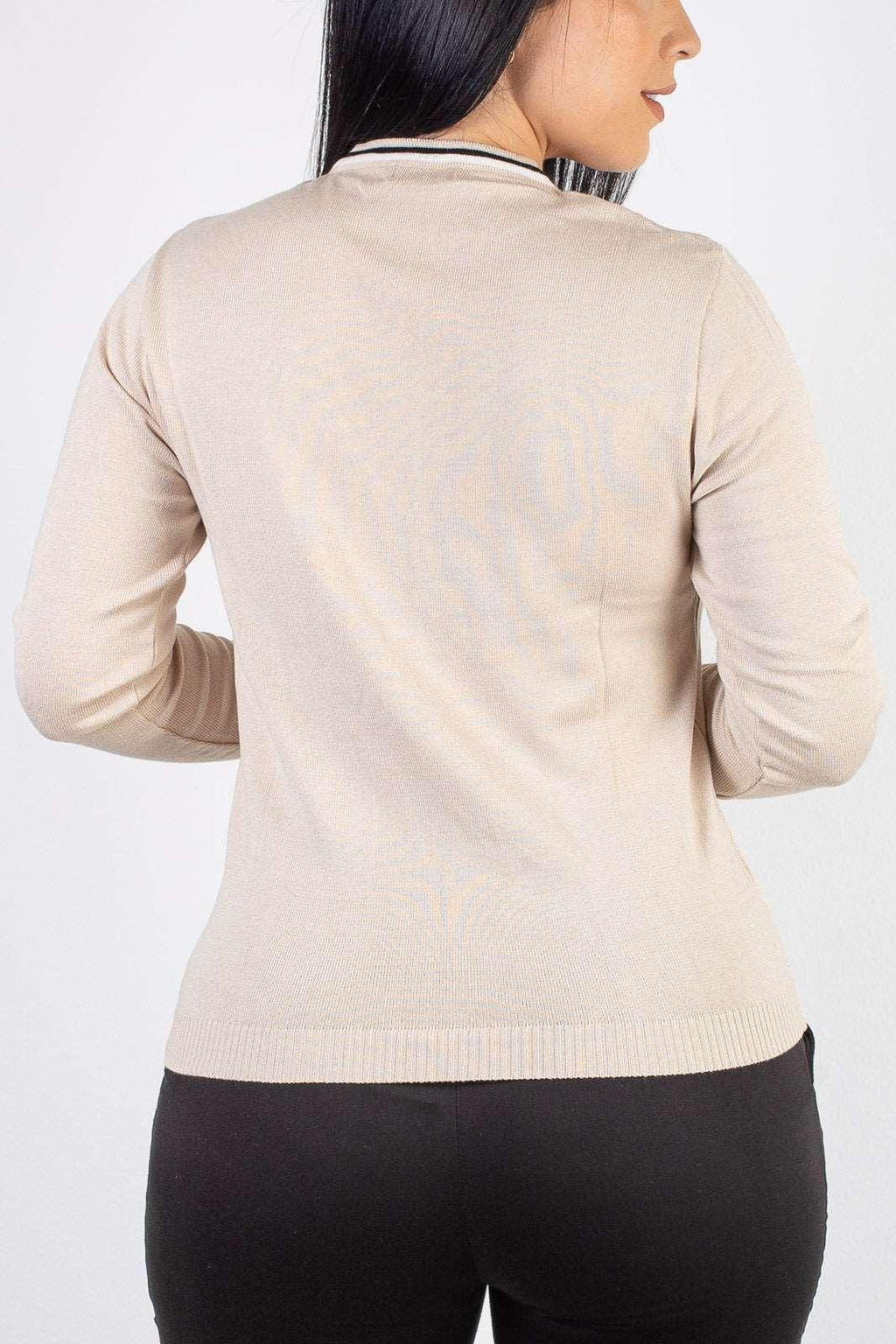 Blusa de malha manga longa 60007 - Enluaze