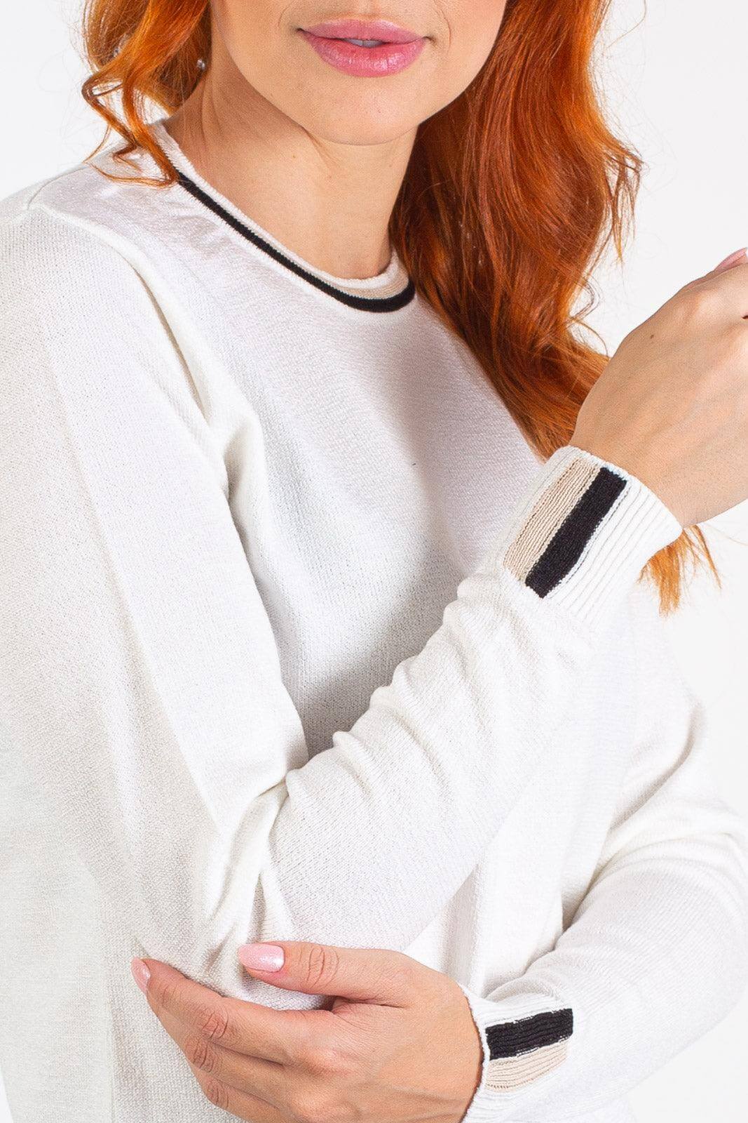 Blusa de malha manga longa 60007 - Enluaze