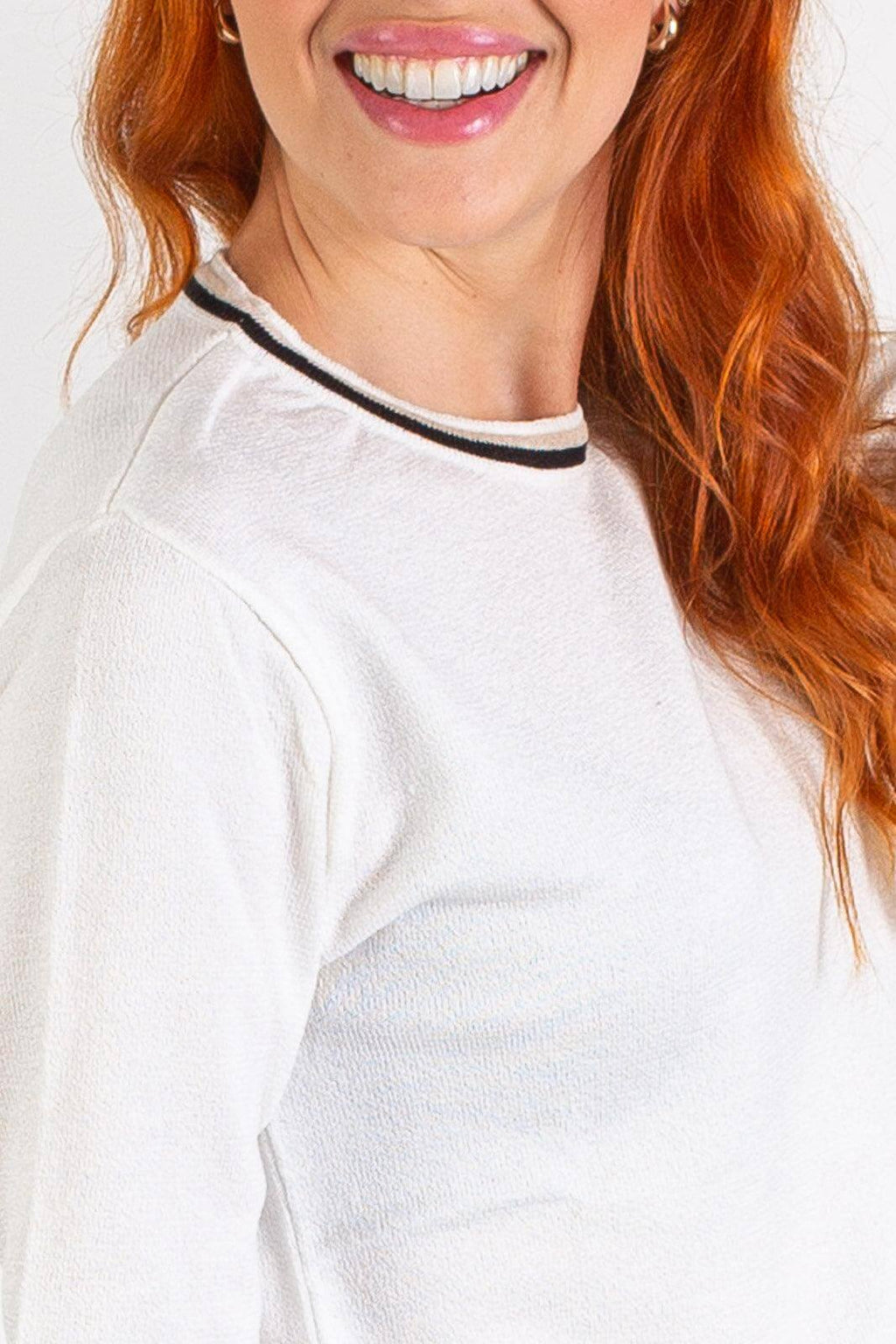 Blusa de malha manga longa 60007 - Enluaze