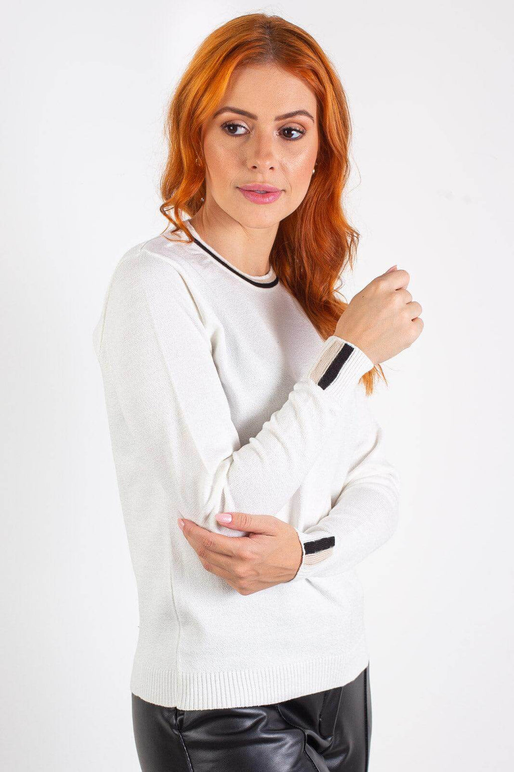 Blusa de malha manga longa 60007 - Enluaze