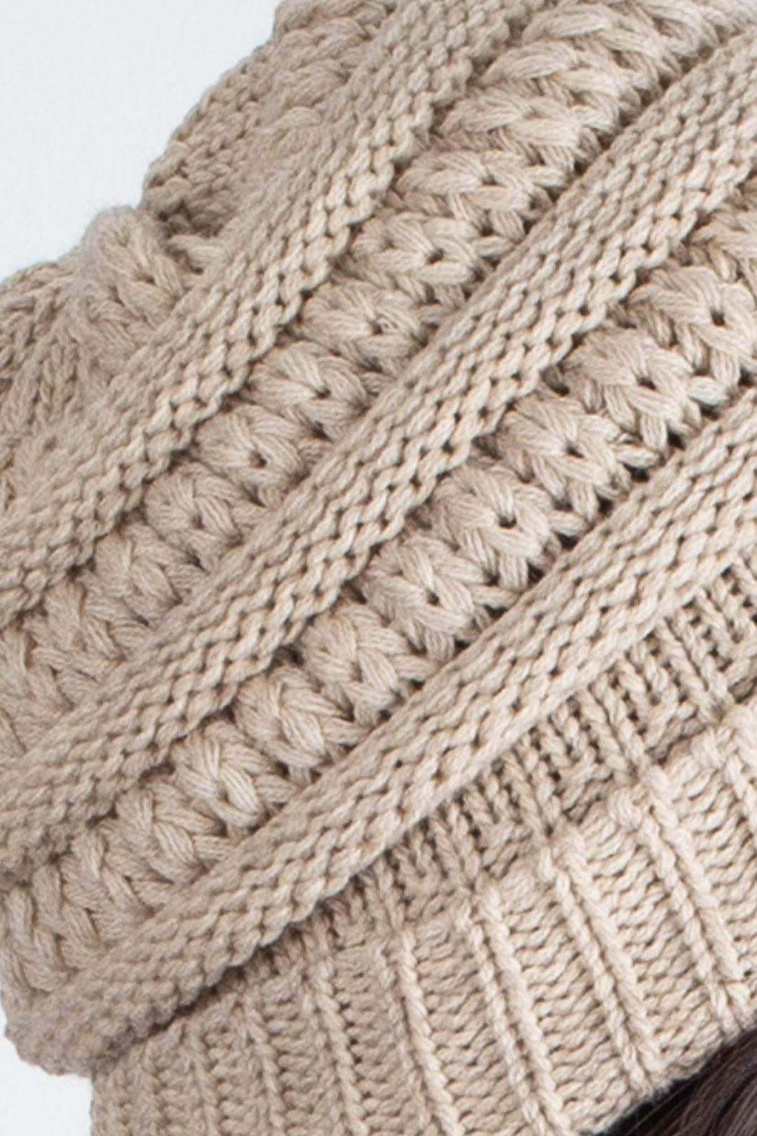 Gorro de tricô inverno feminino 60018 - Enluaze