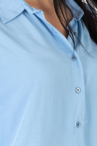 Camisa manga longa gola polo com botões 64022 - Enluaze