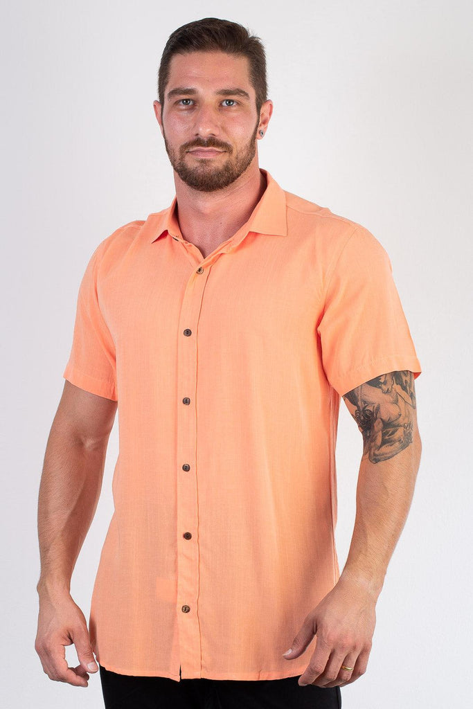 Camisa masculina manga curta gola polo 68002 - Enluaze - Acessórios em Couro e Malhas
