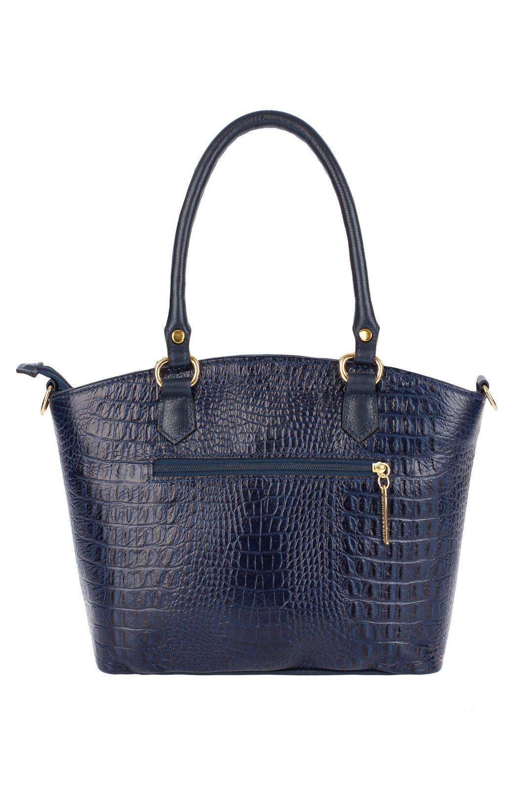 Bolsa de couro croco Heloisa - Enluaze