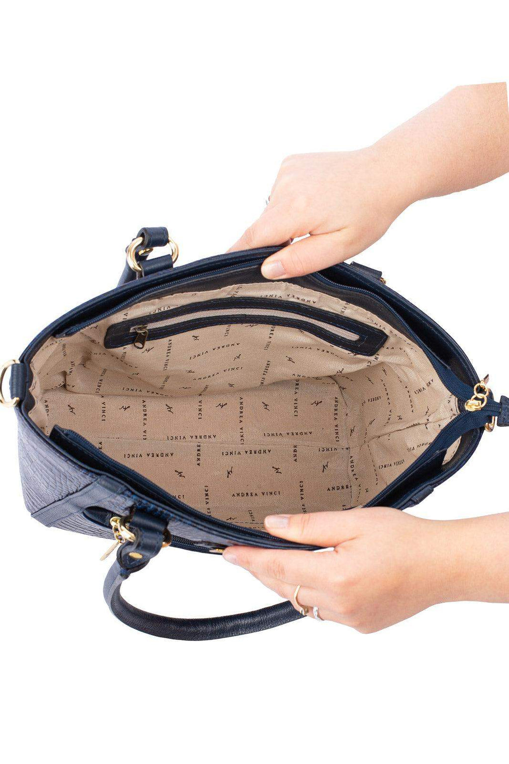 Bolsa de couro croco Heloisa - Enluaze