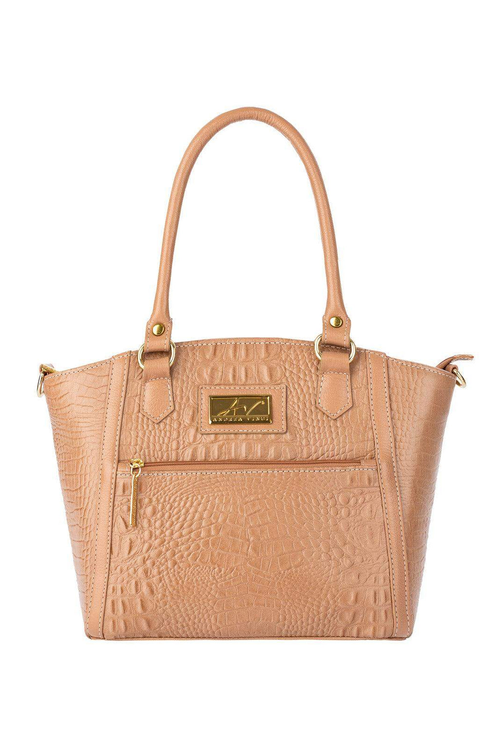 Bolsa de couro croco Heloisa - Enluaze