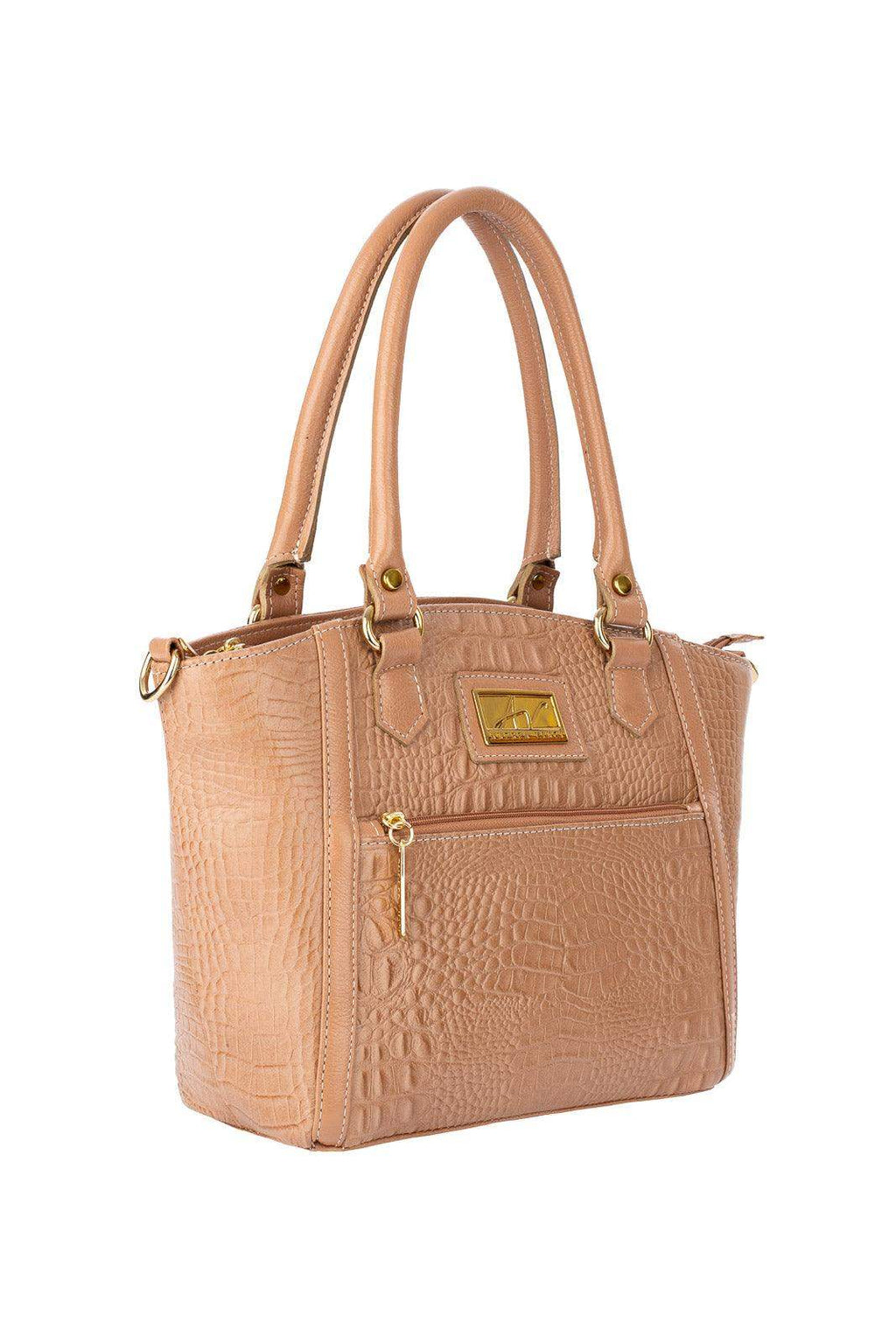 Bolsa de couro croco Heloisa - Enluaze