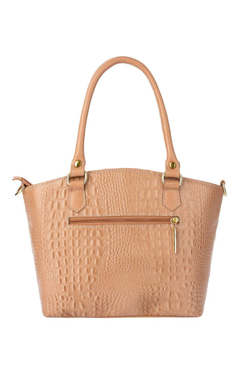 Bolsa de couro croco Heloisa - Enluaze