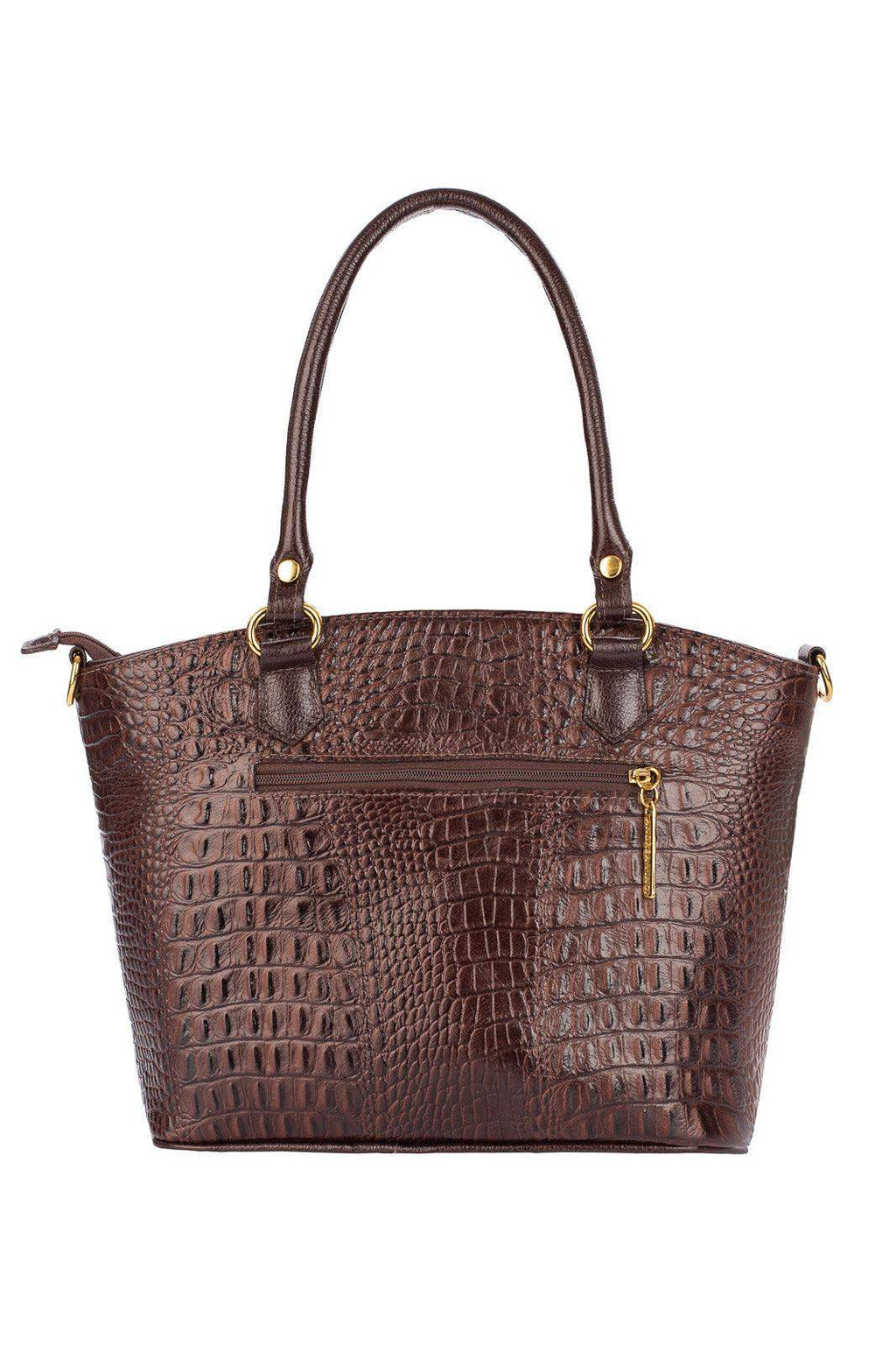 Bolsa de couro croco Heloisa - Enluaze