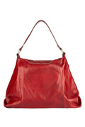 Bolsa saco grande de couro liso Cris - Enluaze
