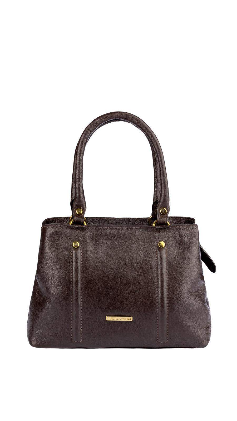 Bolsa de couro liso pequena Melina - Enluaze