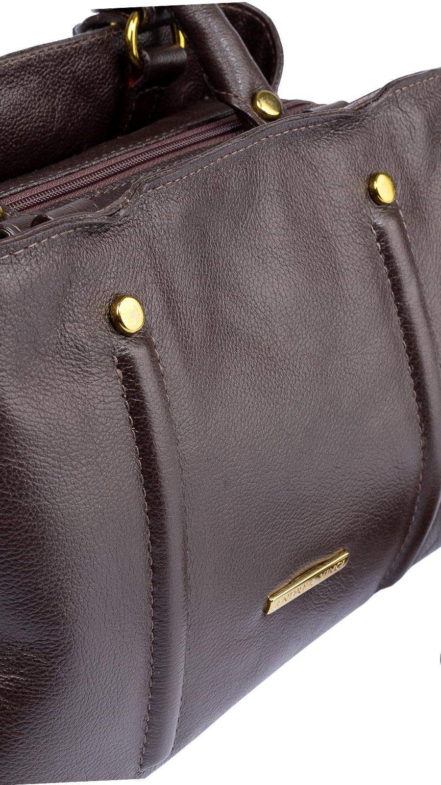 Bolsa de couro liso pequena Melina - Enluaze