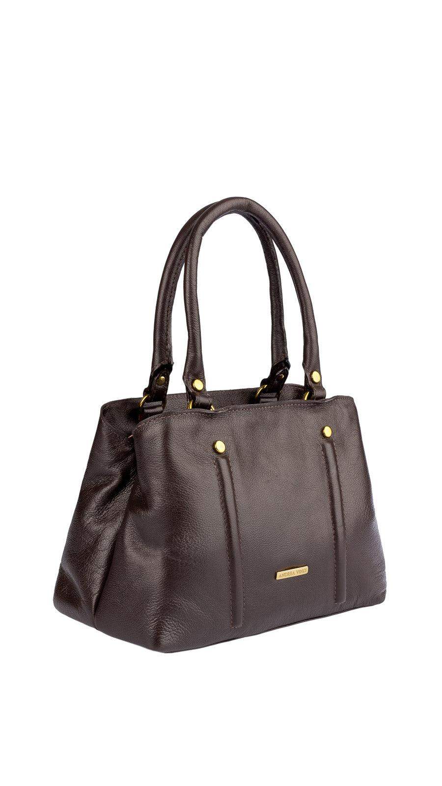 Bolsa de couro liso pequena Melina - Enluaze