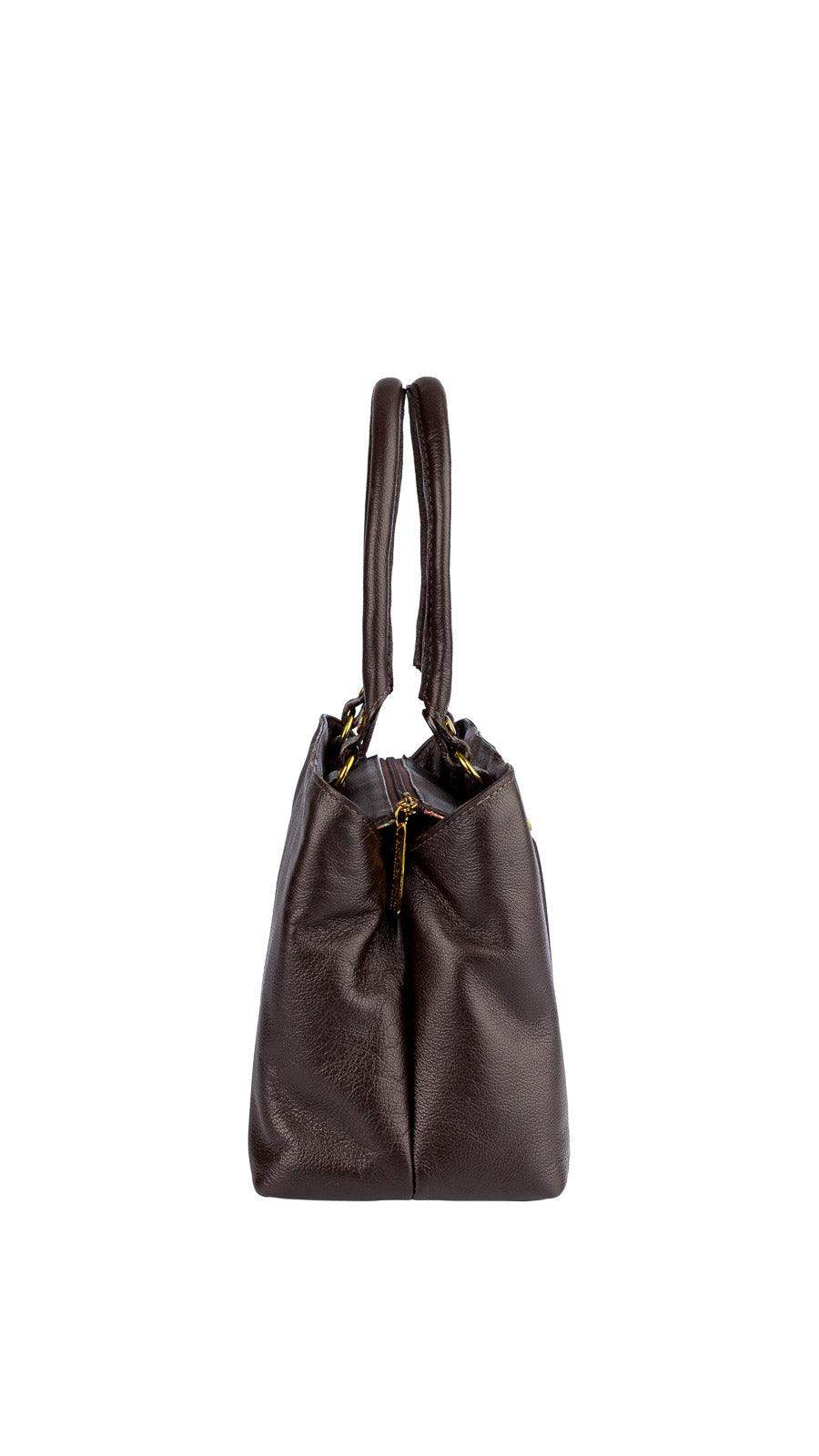 Bolsa de couro liso pequena Melina - Enluaze