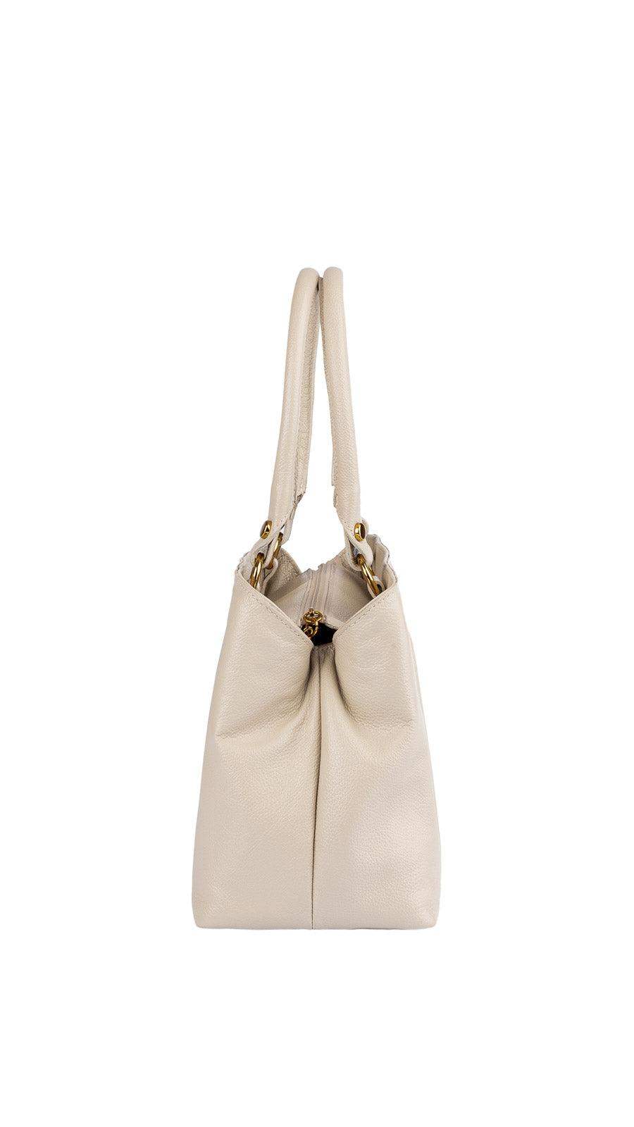 Bolsa de couro liso pequena Melina - Enluaze