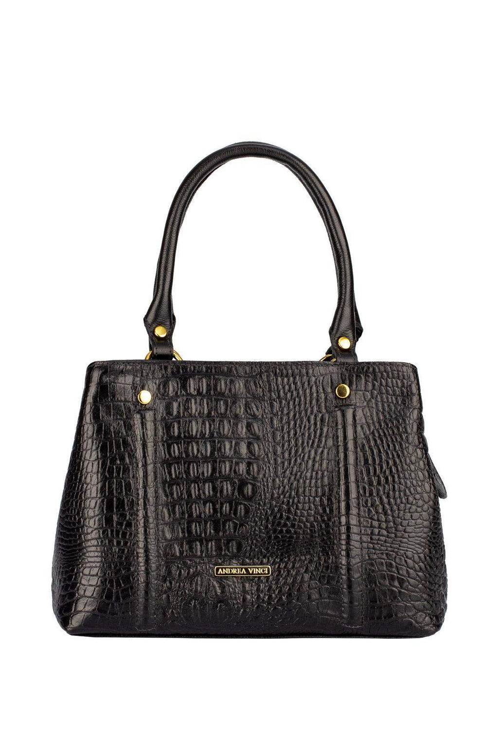 Bolsa de couro croco pequena Melina - Enluaze