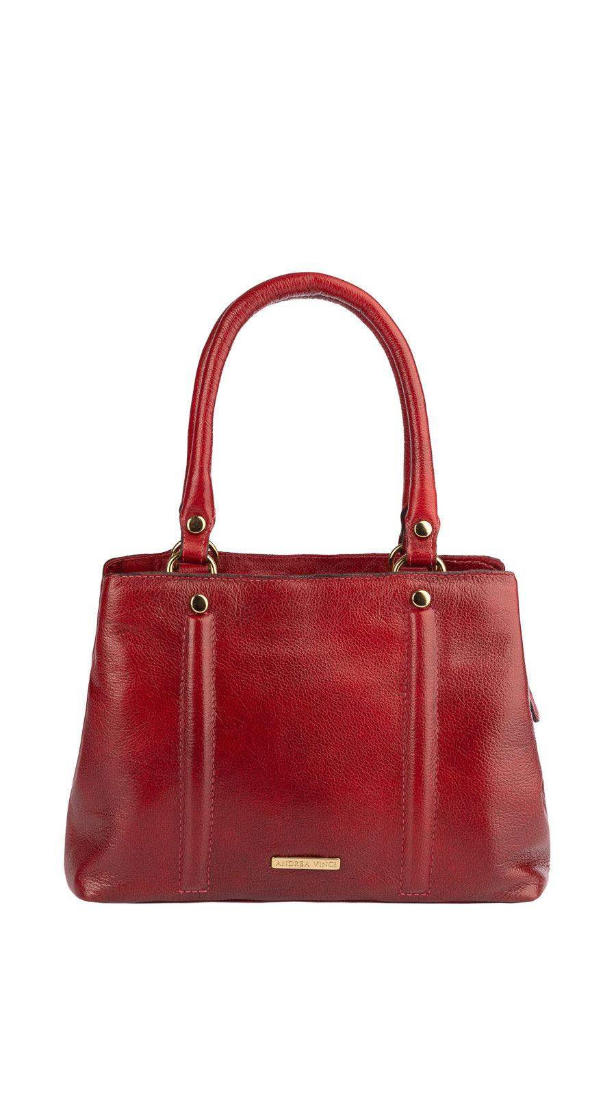 Bolsa de couro liso pequena Melina - Enluaze