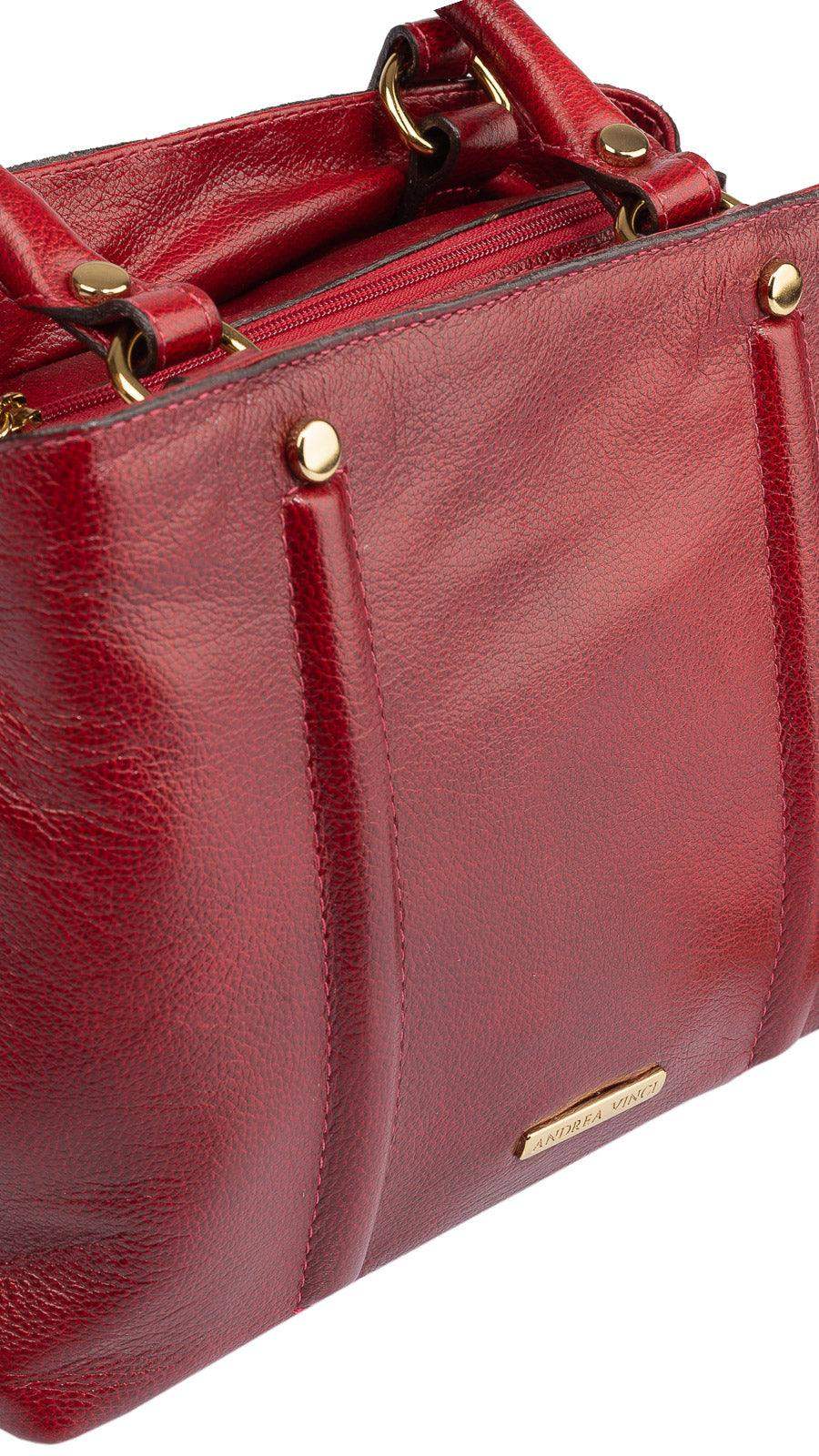 Bolsa de couro liso pequena Melina - Enluaze