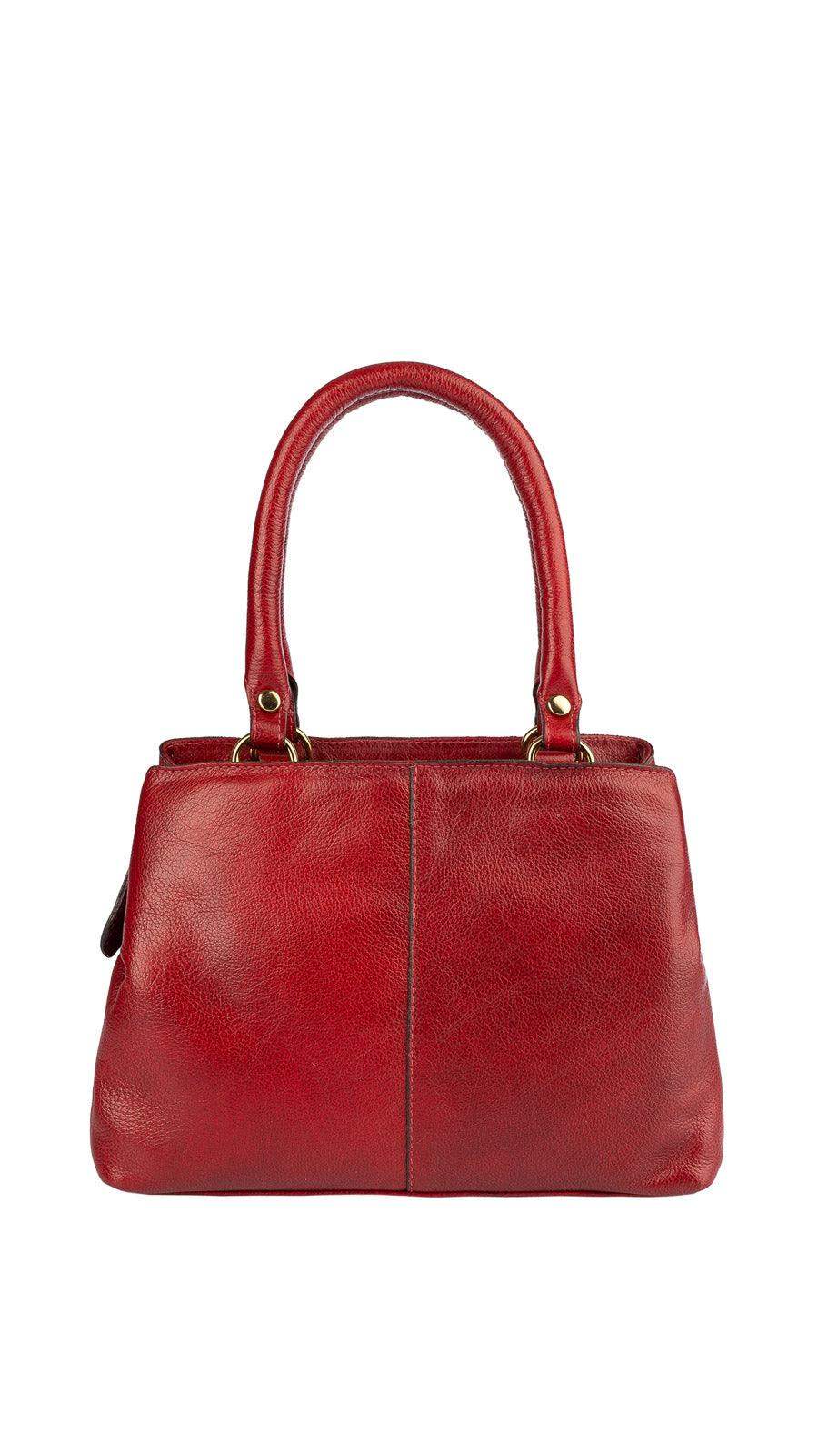 Bolsa de couro liso pequena Melina - Enluaze