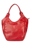 Bolsa saco grande de couro liso Cíntia - Enluaze