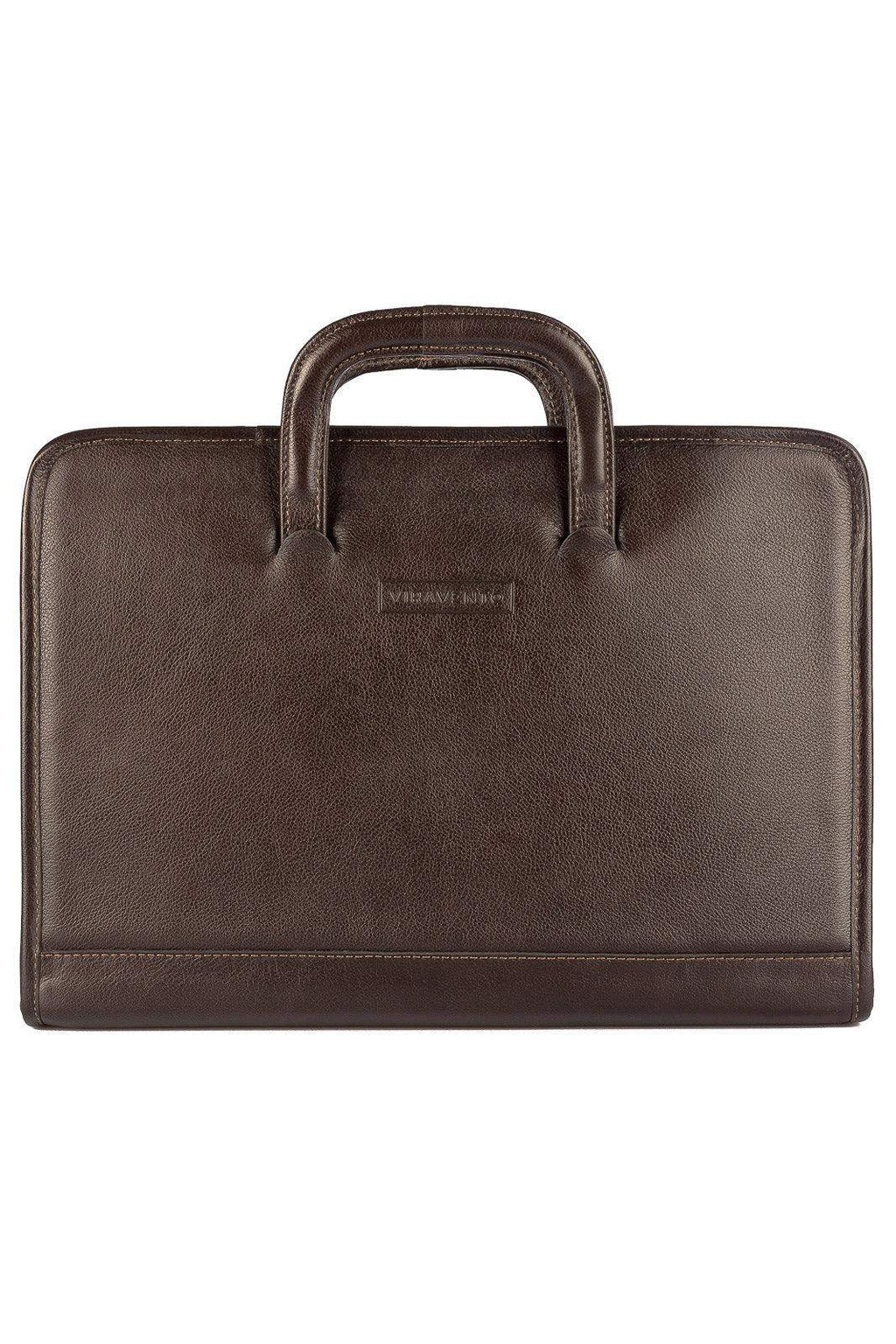 Pasta envelope de couro com alça Docs - Enluaze