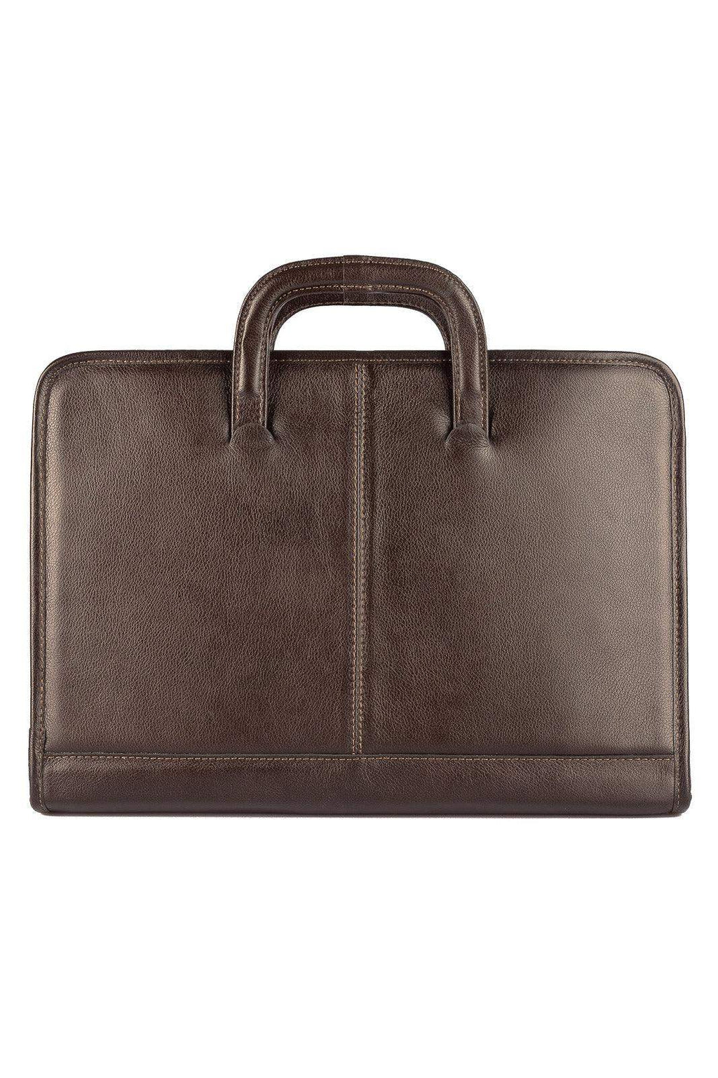 Pasta envelope de couro com alça Docs - Enluaze