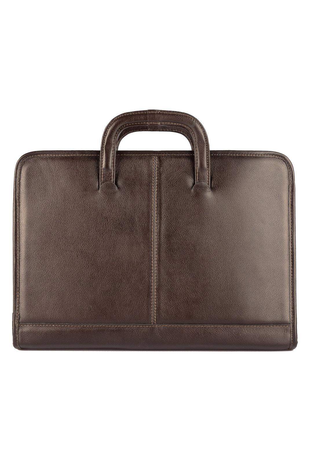 Pasta envelope de couro com alça Docs - Enluaze