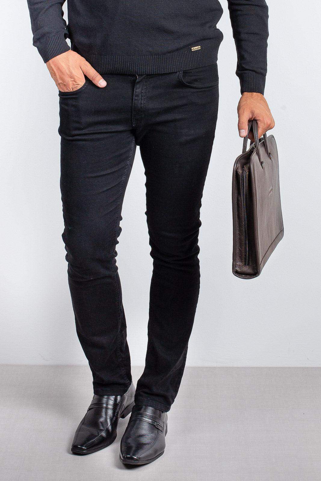 Pasta envelope de couro com alça Docs - Enluaze