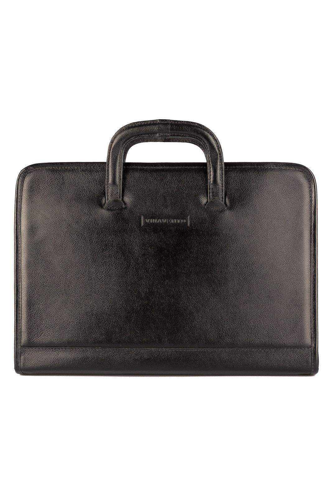 Pasta envelope de couro com alça Docs - Enluaze