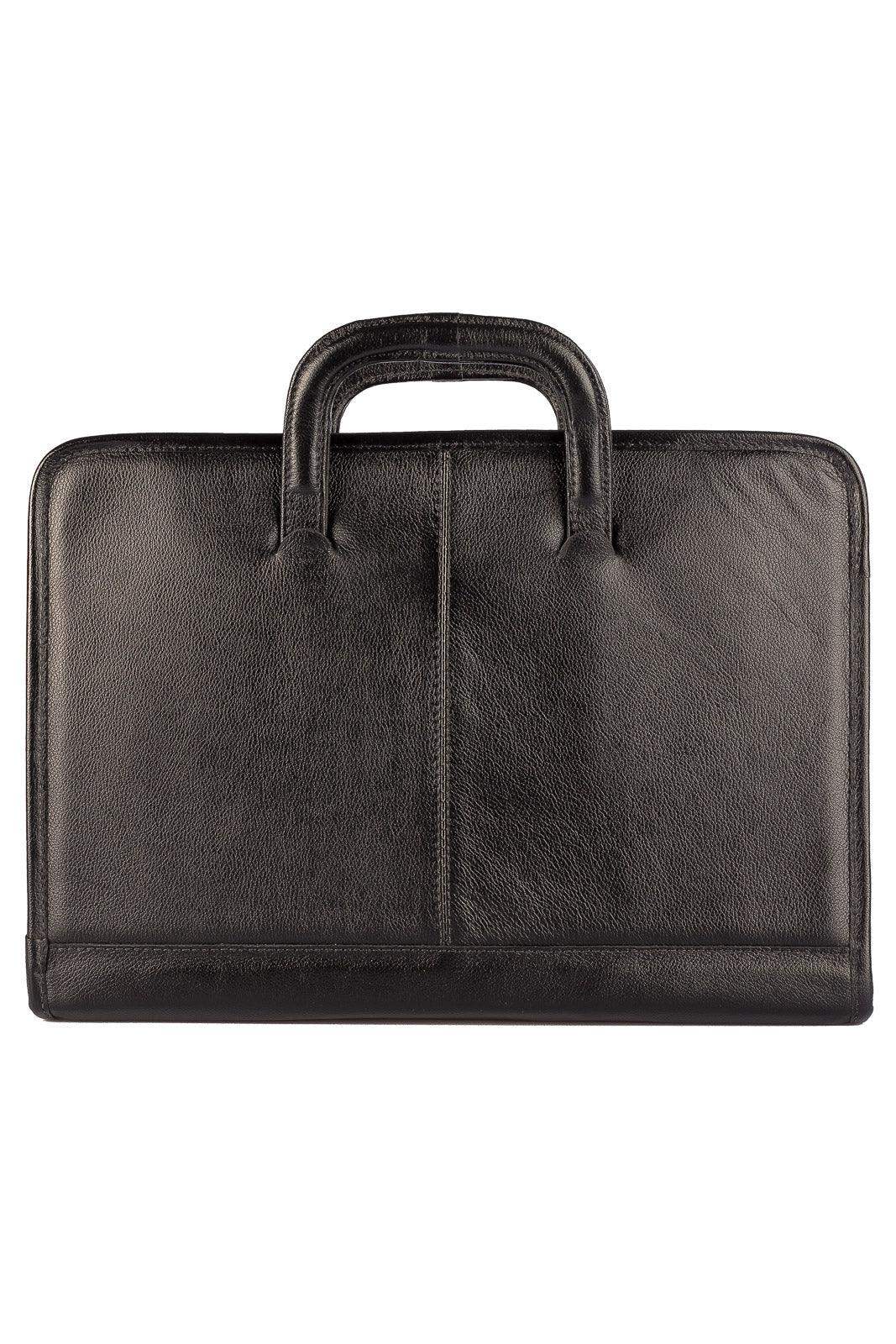 Pasta envelope de couro com alça Docs - Enluaze