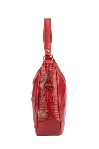 Bolsa saco grande de couro liso Carla - Enluaze - Bolsas e Mochilas em Couro Legítimo - Andrea Vinci
