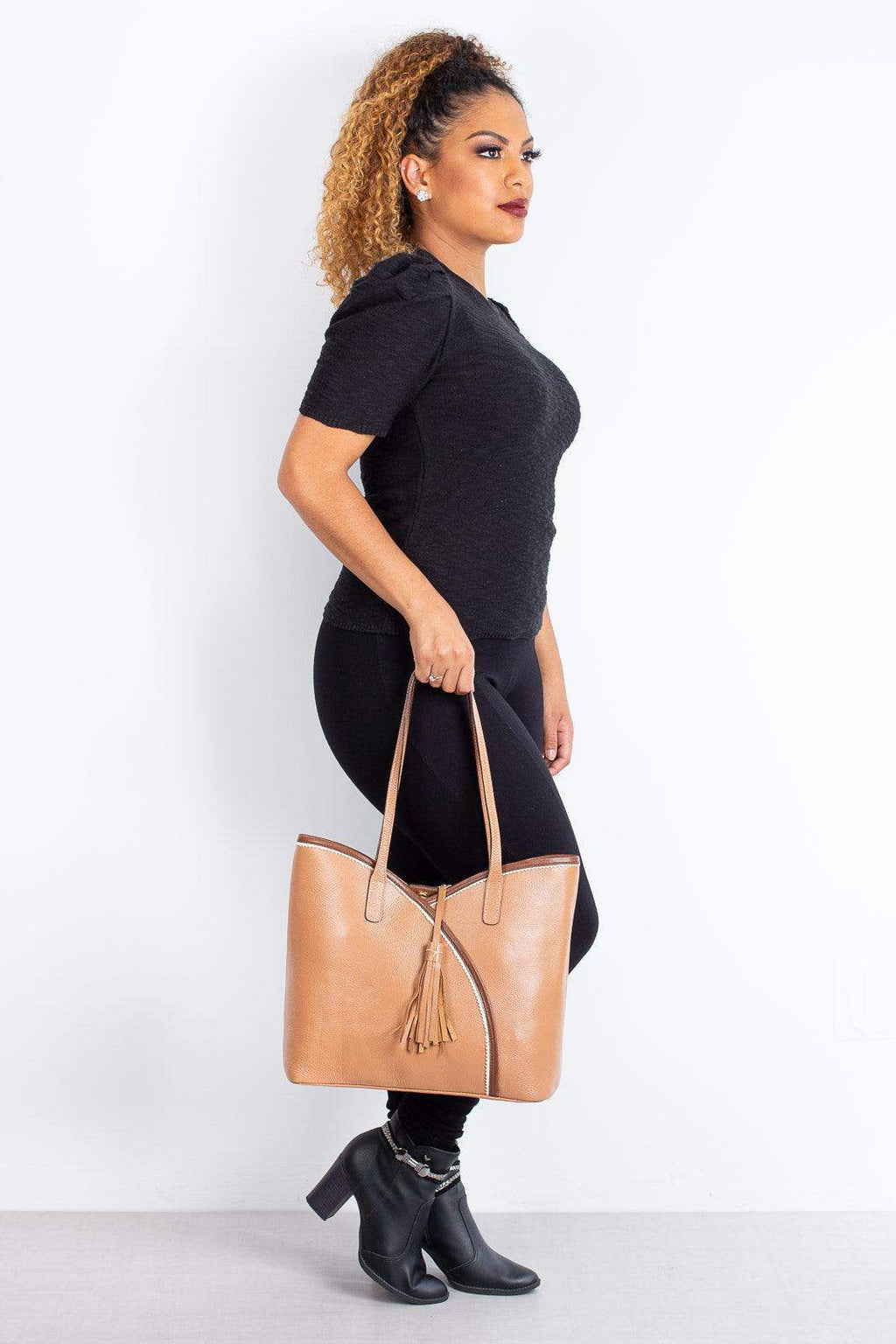 Bolsa de couro grande Rachel - Enluaze