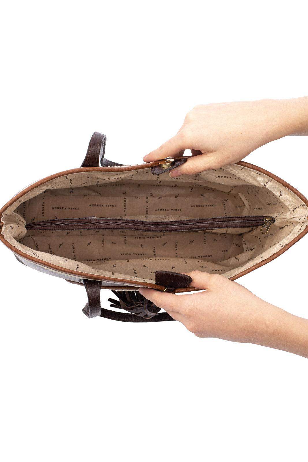 Bolsa de couro grande Rachel - Enluaze