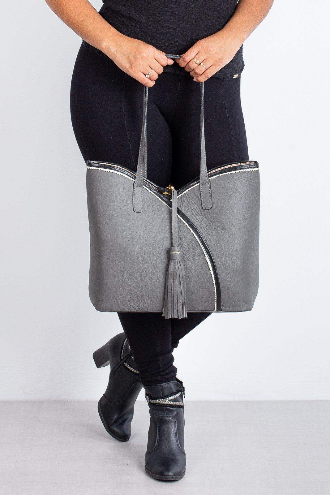 Bolsa de couro grande Rachel - Enluaze