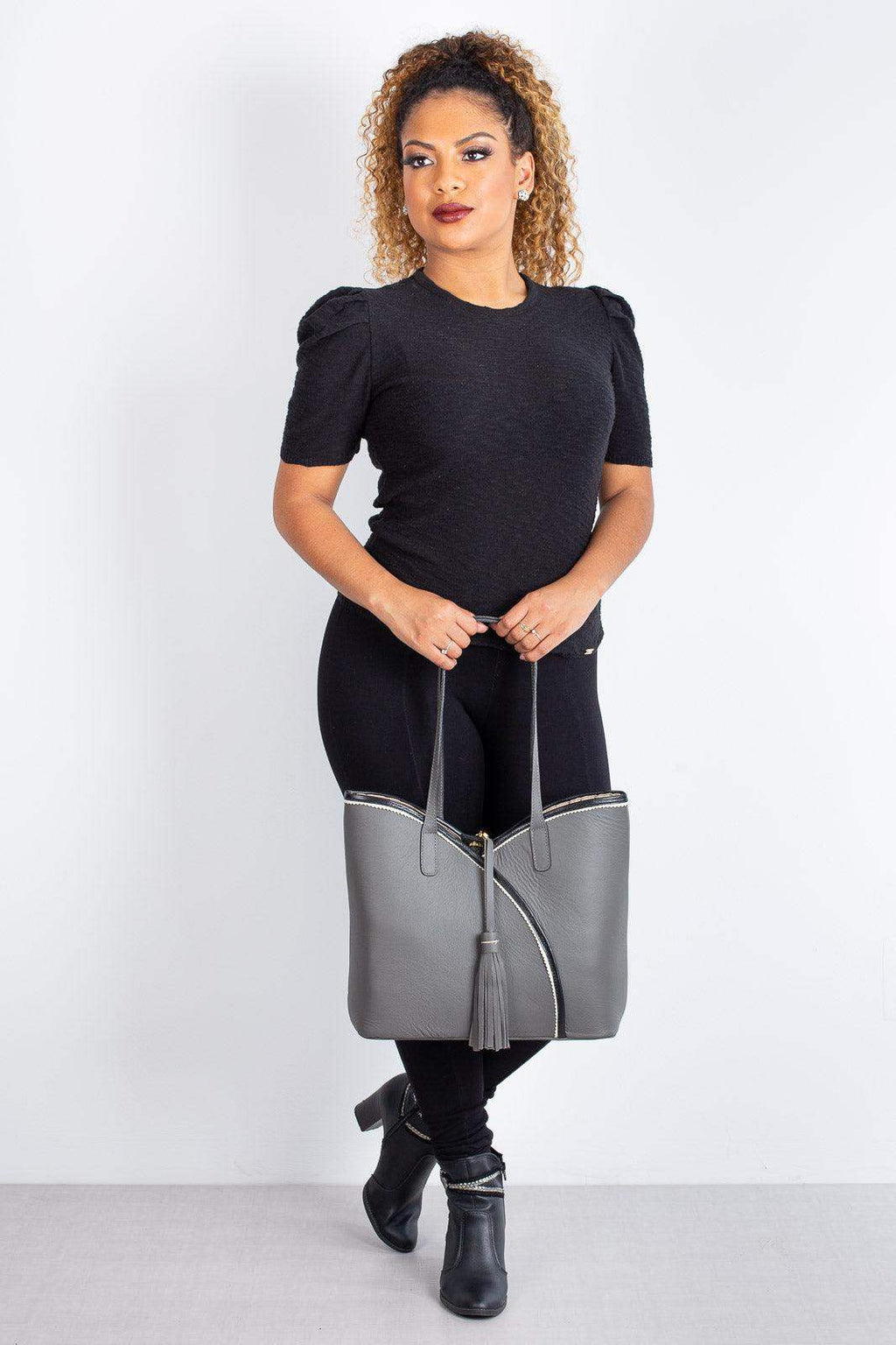 Bolsa de couro grande Rachel - Enluaze