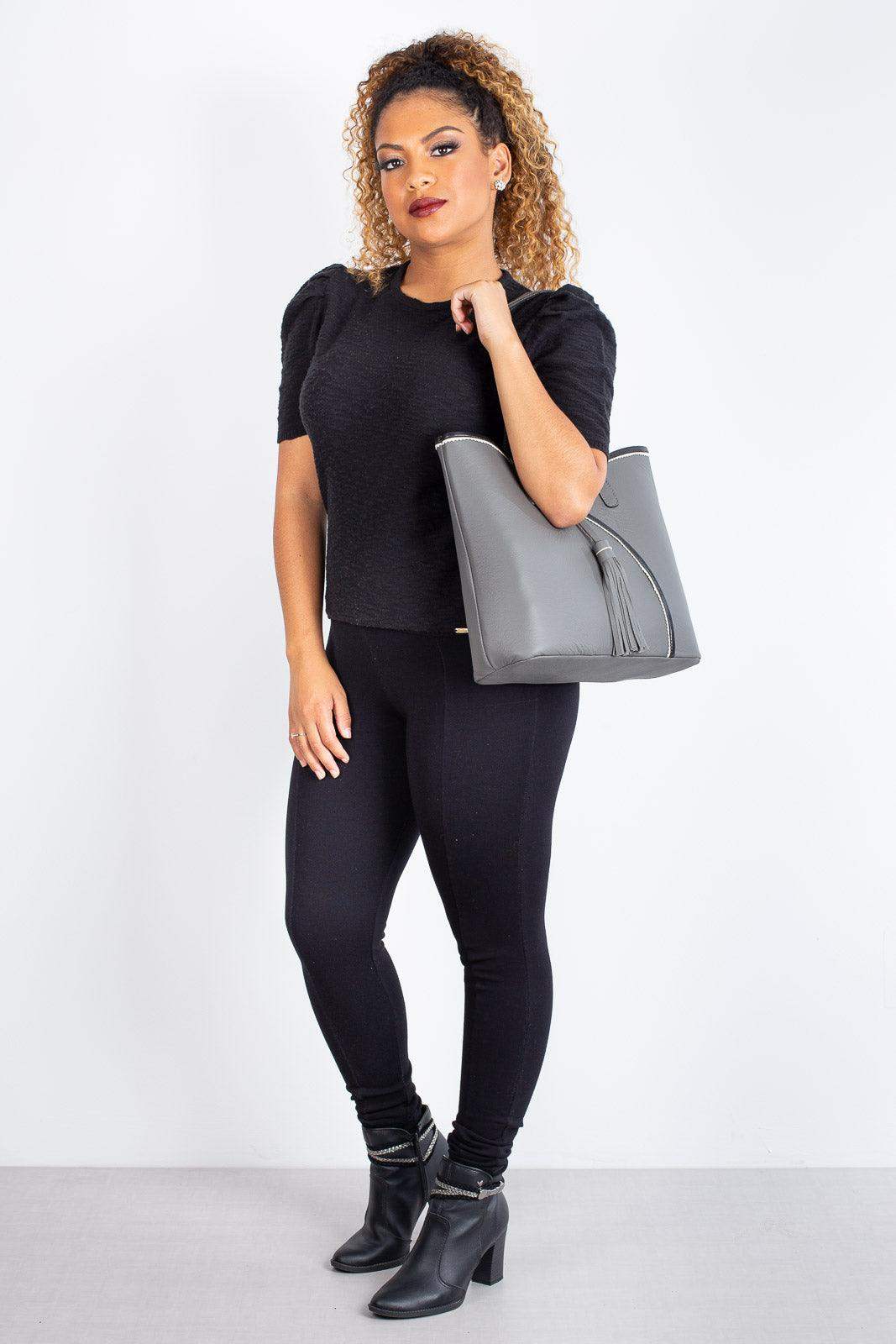 Bolsa de couro grande Rachel - Enluaze