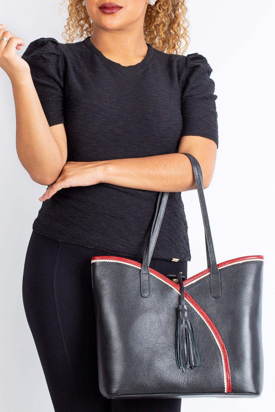 Bolsa de couro grande Rachel - Enluaze