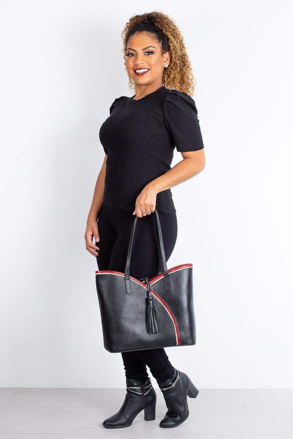 Bolsa de couro grande Rachel - Enluaze