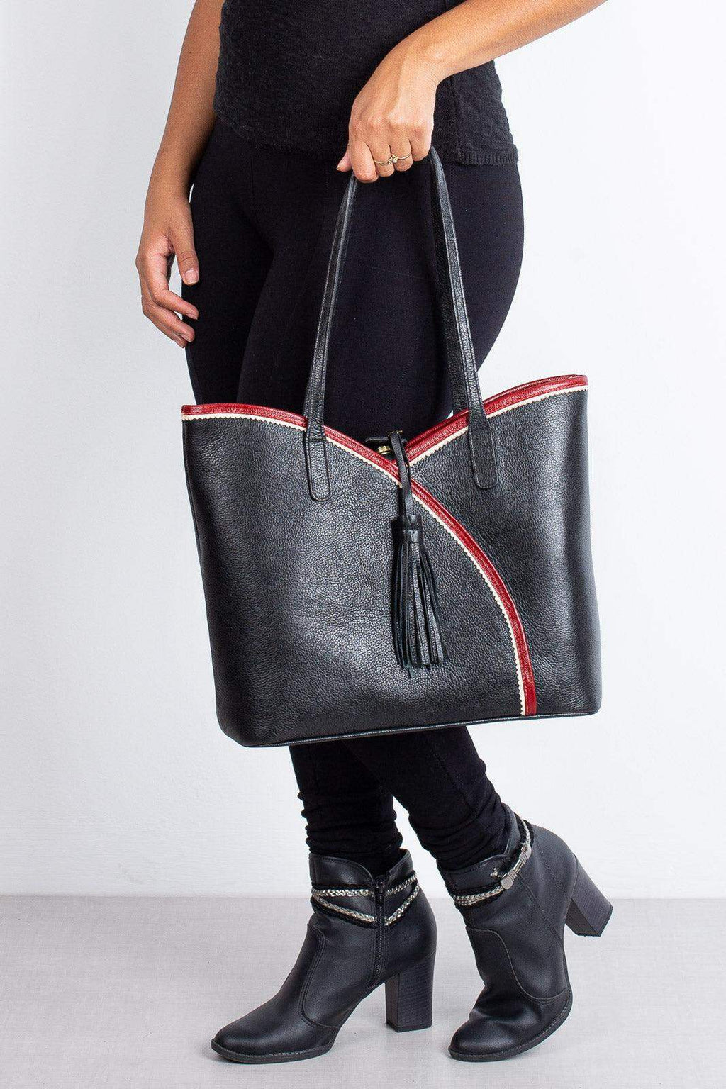 Bolsa de couro grande Rachel - Enluaze