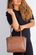 Bolsa de couro matelassê Rebeca - Enluaze