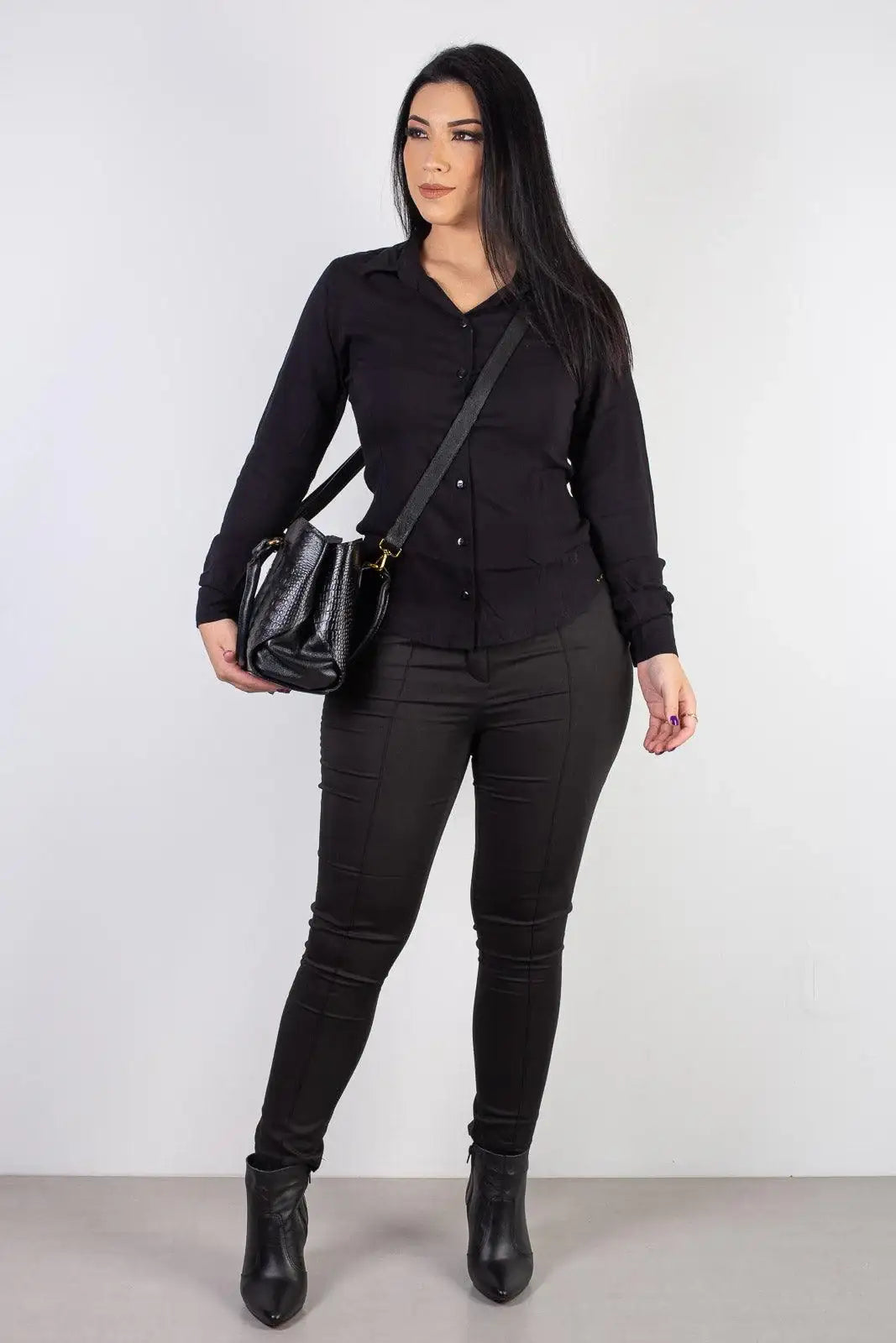 Bolsa estruturada de couro Monique - Enluaze